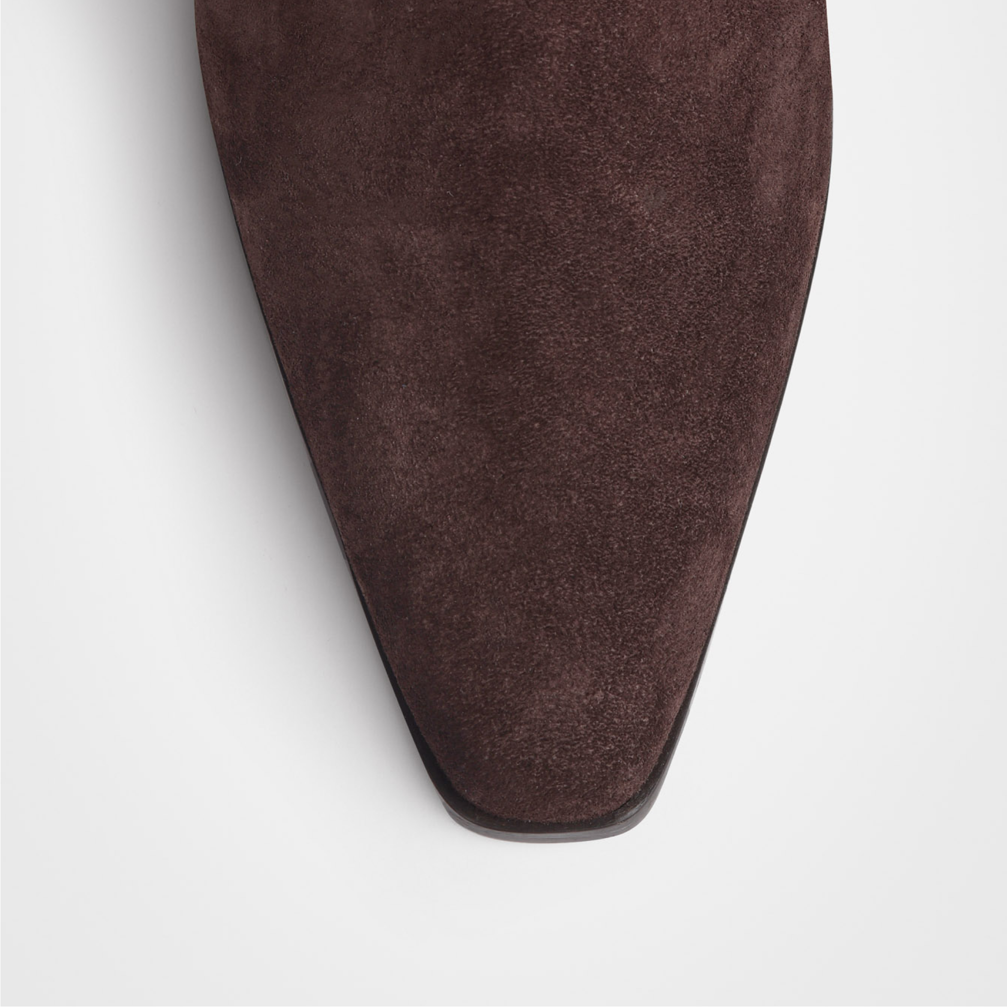 Margot Deep Brown Suede Leather Ankle Boots