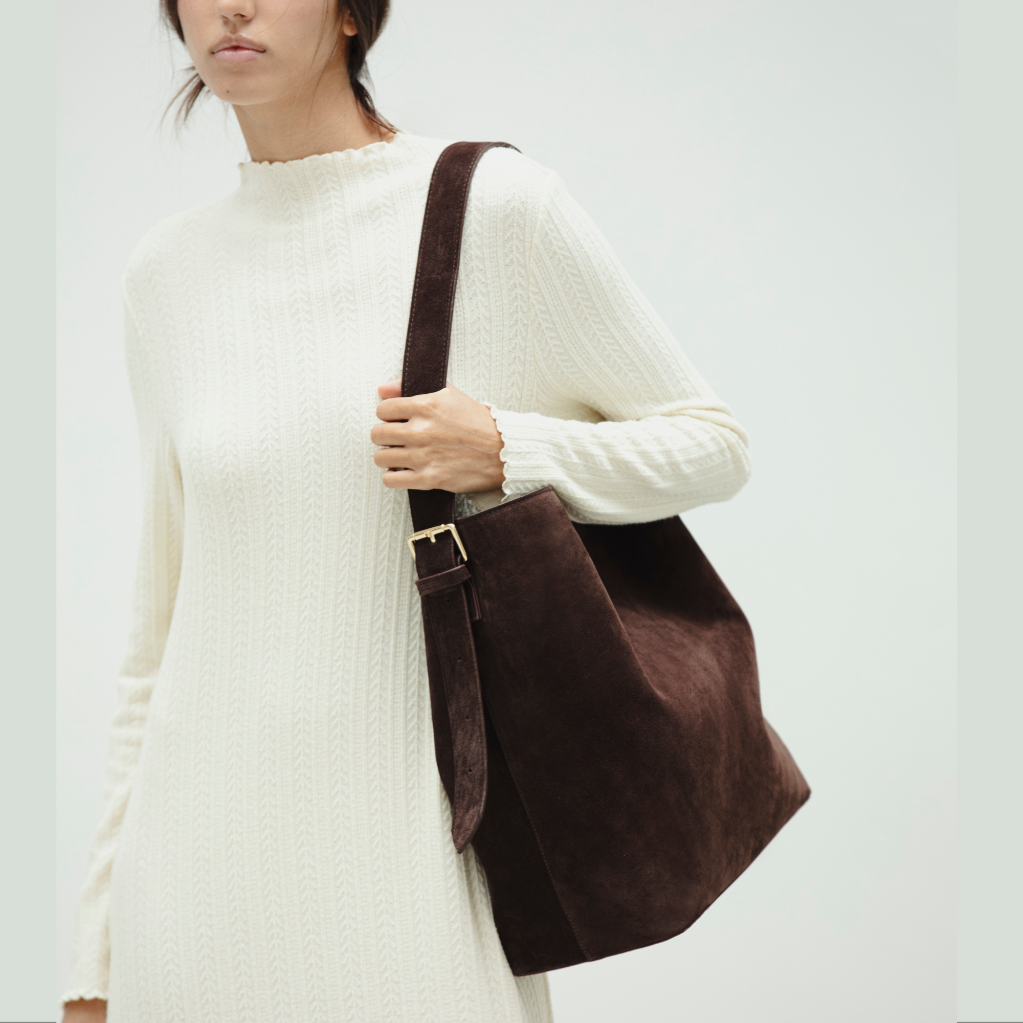 Noa Deep Brown Leather Tote