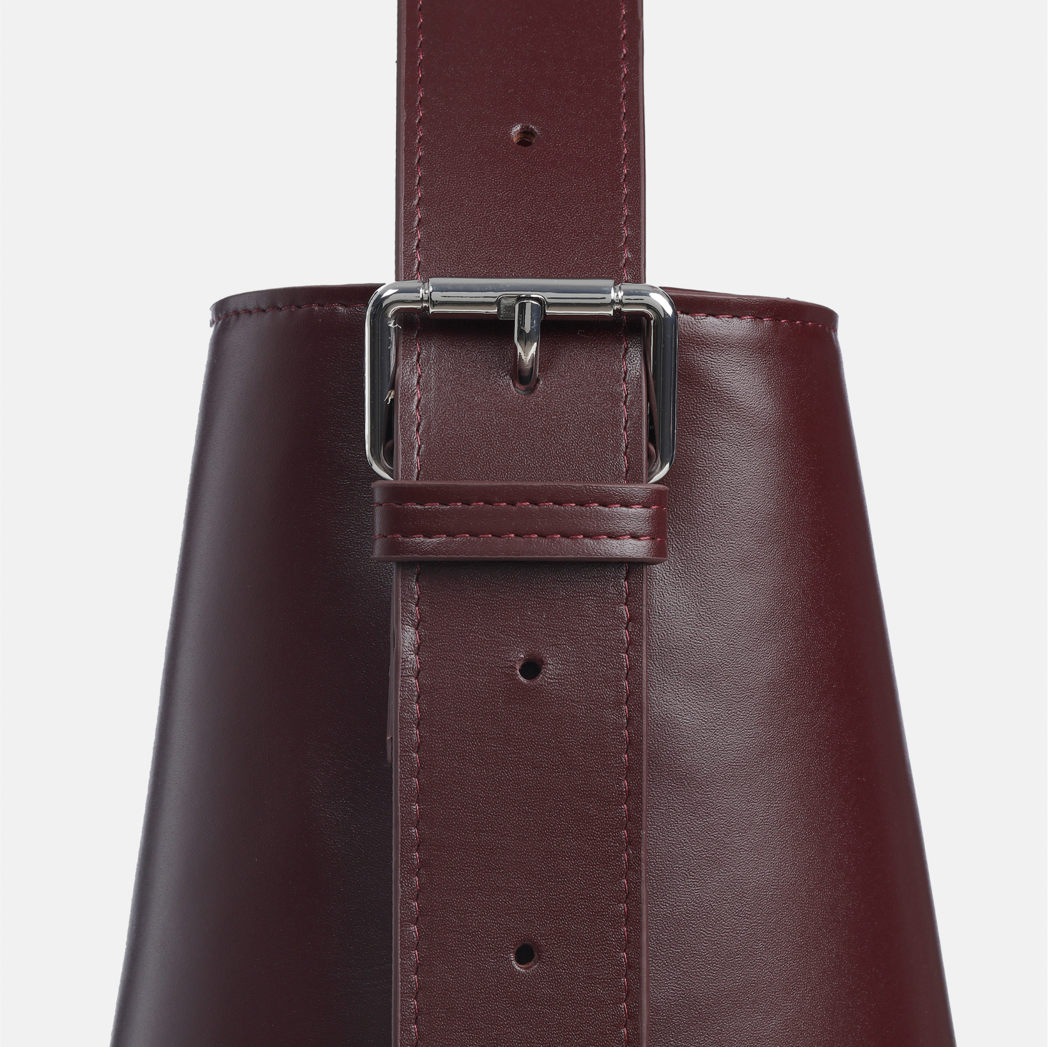 Noa Burgundy Leather Tote