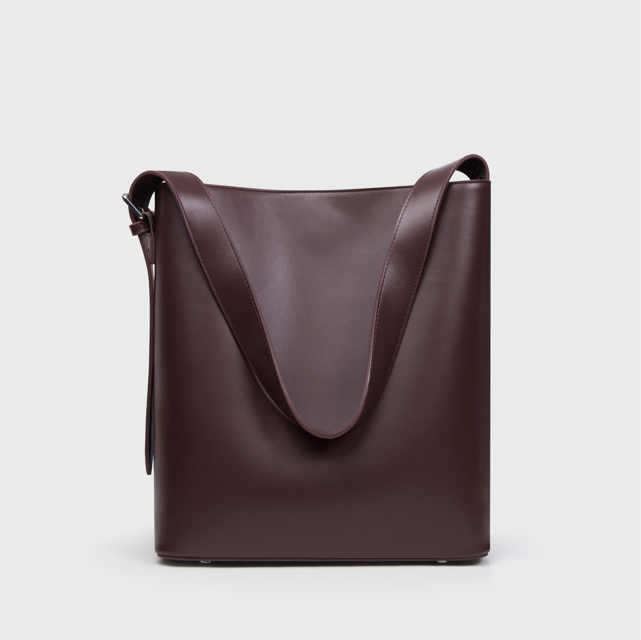 Noa Burgundy Leather Tote