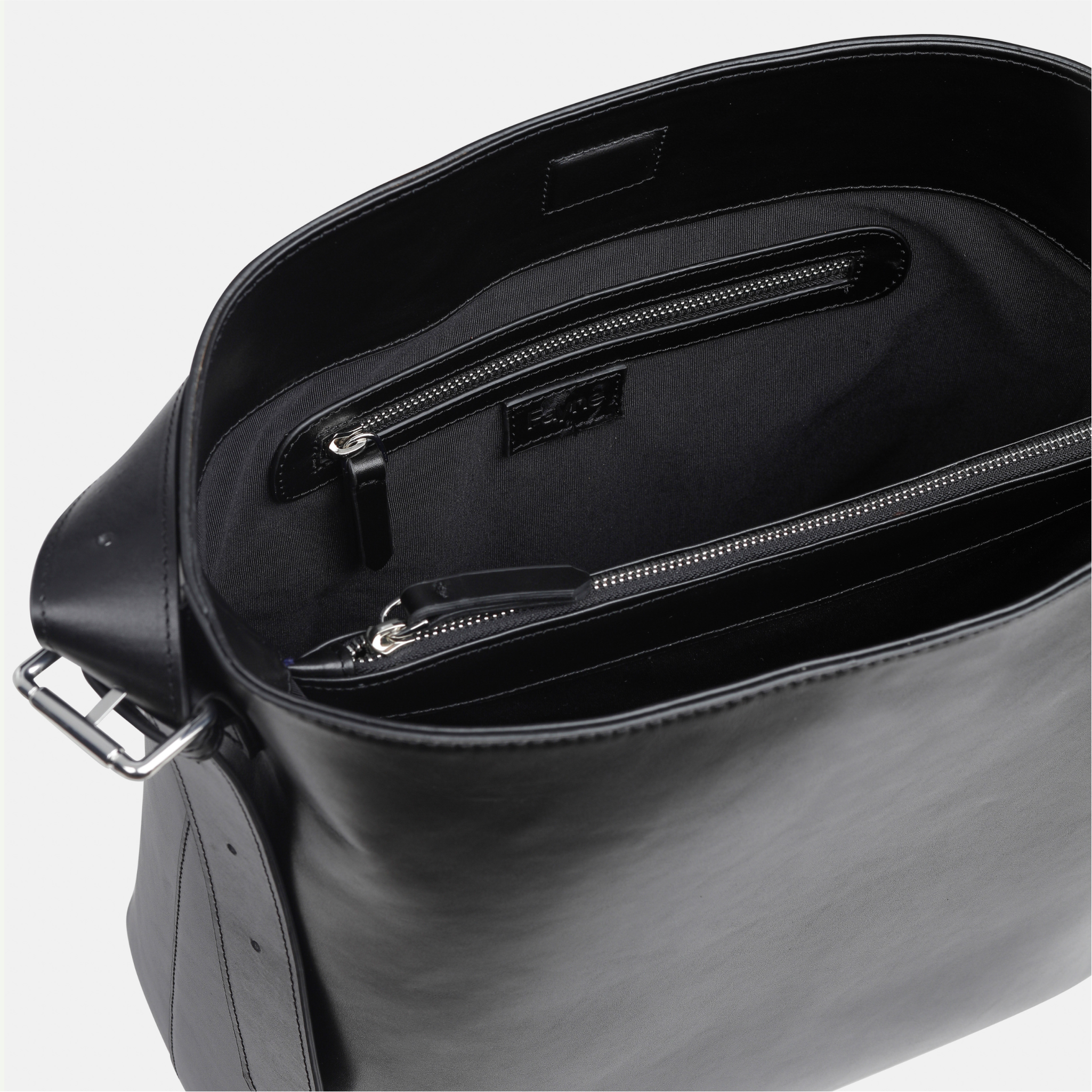 Noa Black Leather Tote