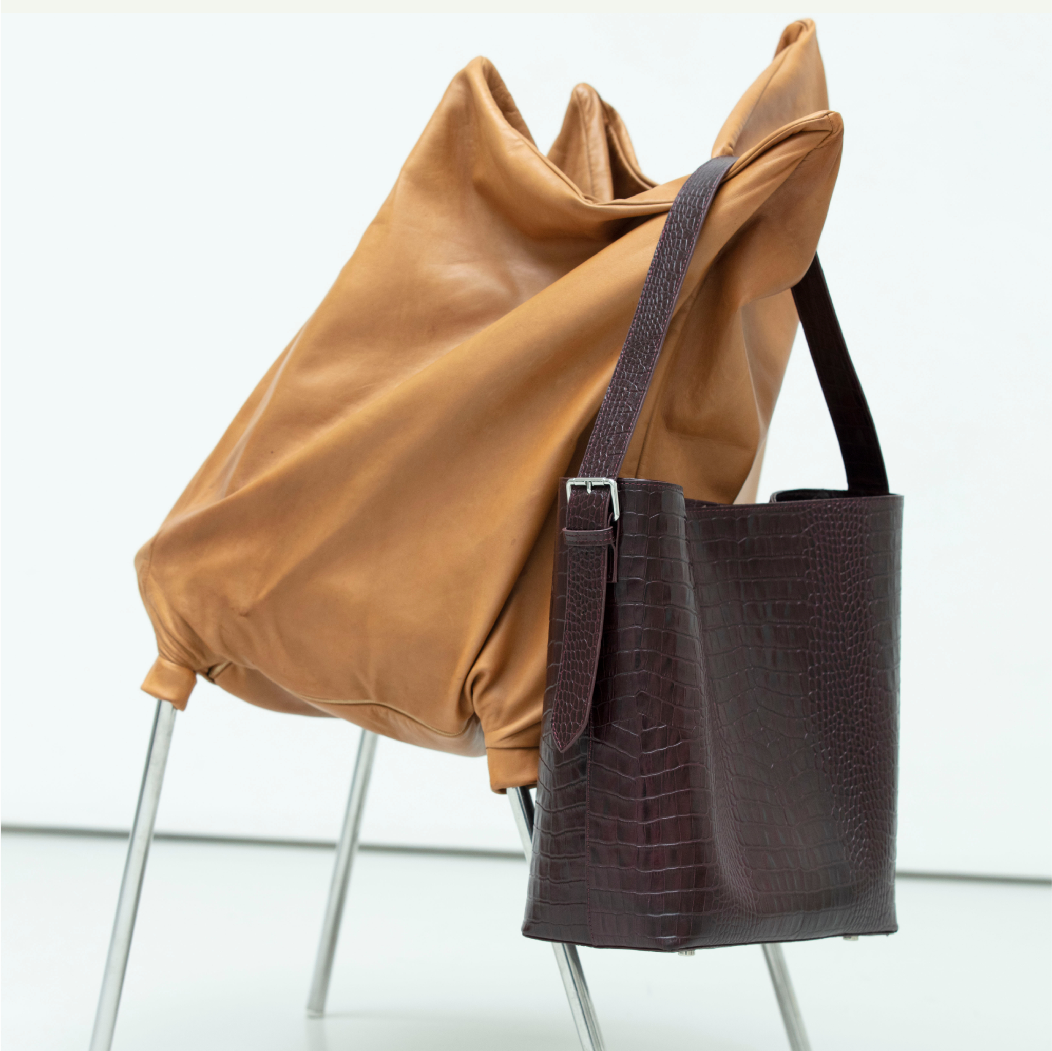 Noa Croco Leather Tote
