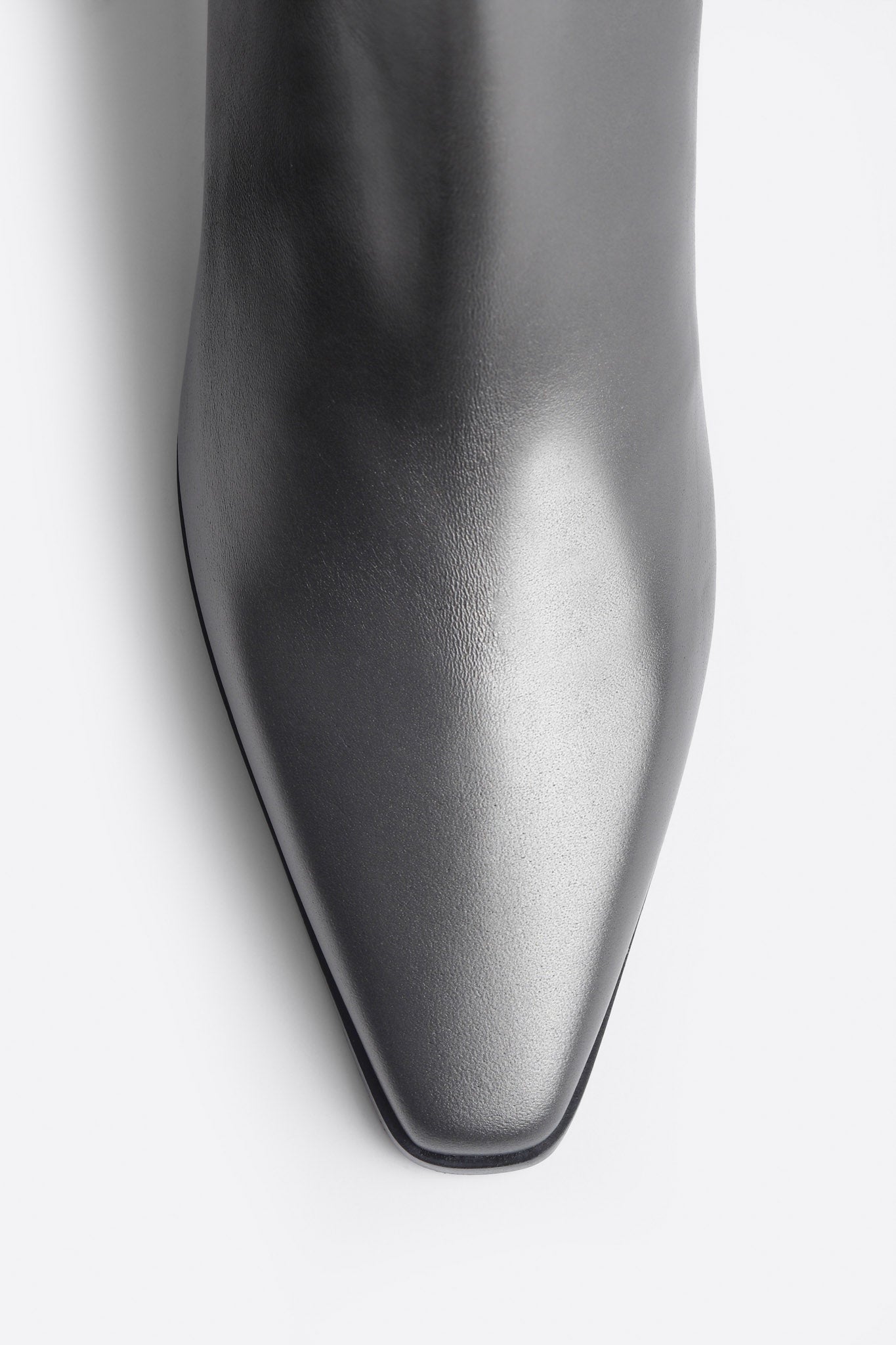 Margot Silver Leather Ankle Boots