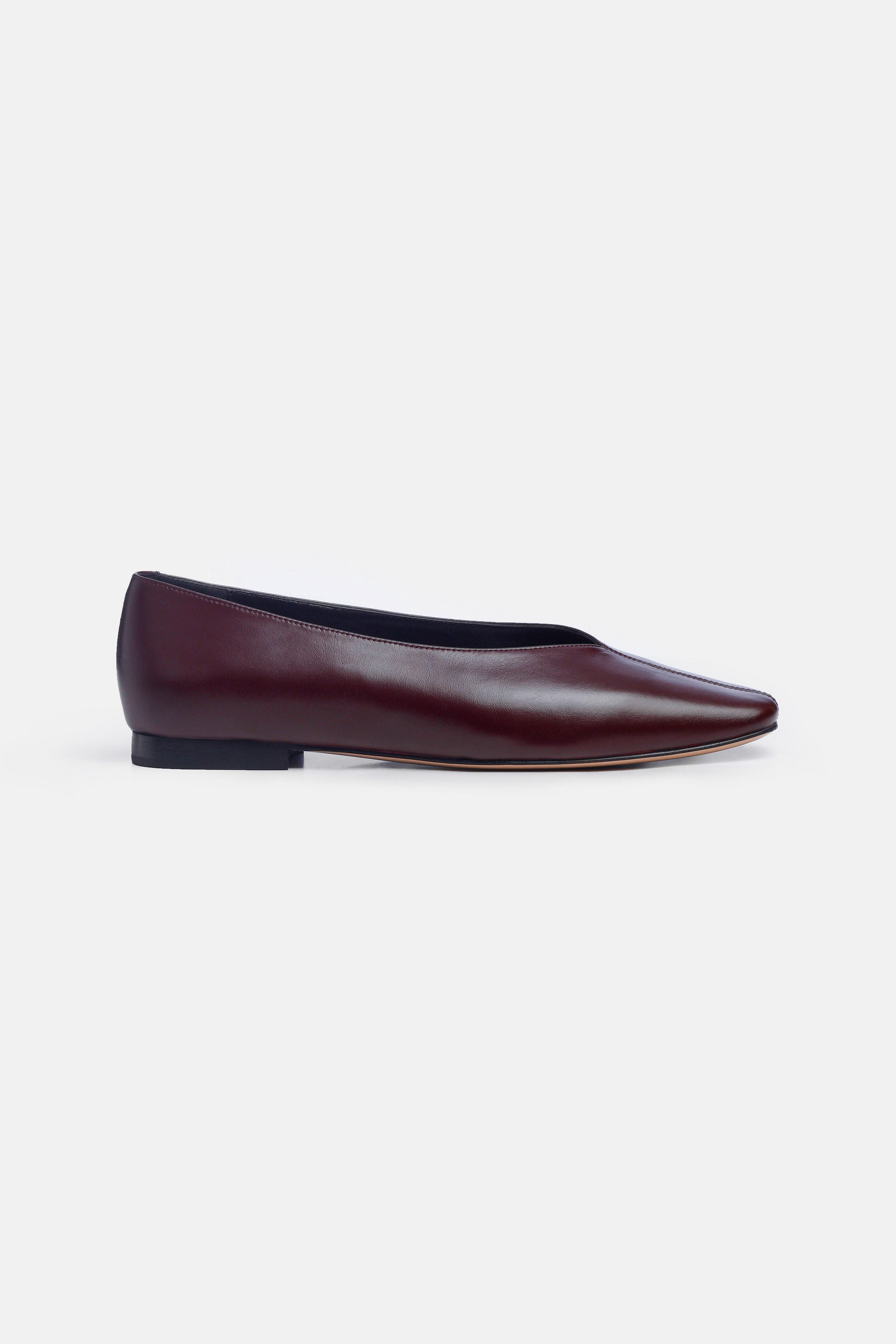 Zoe Burgundy Ballerina