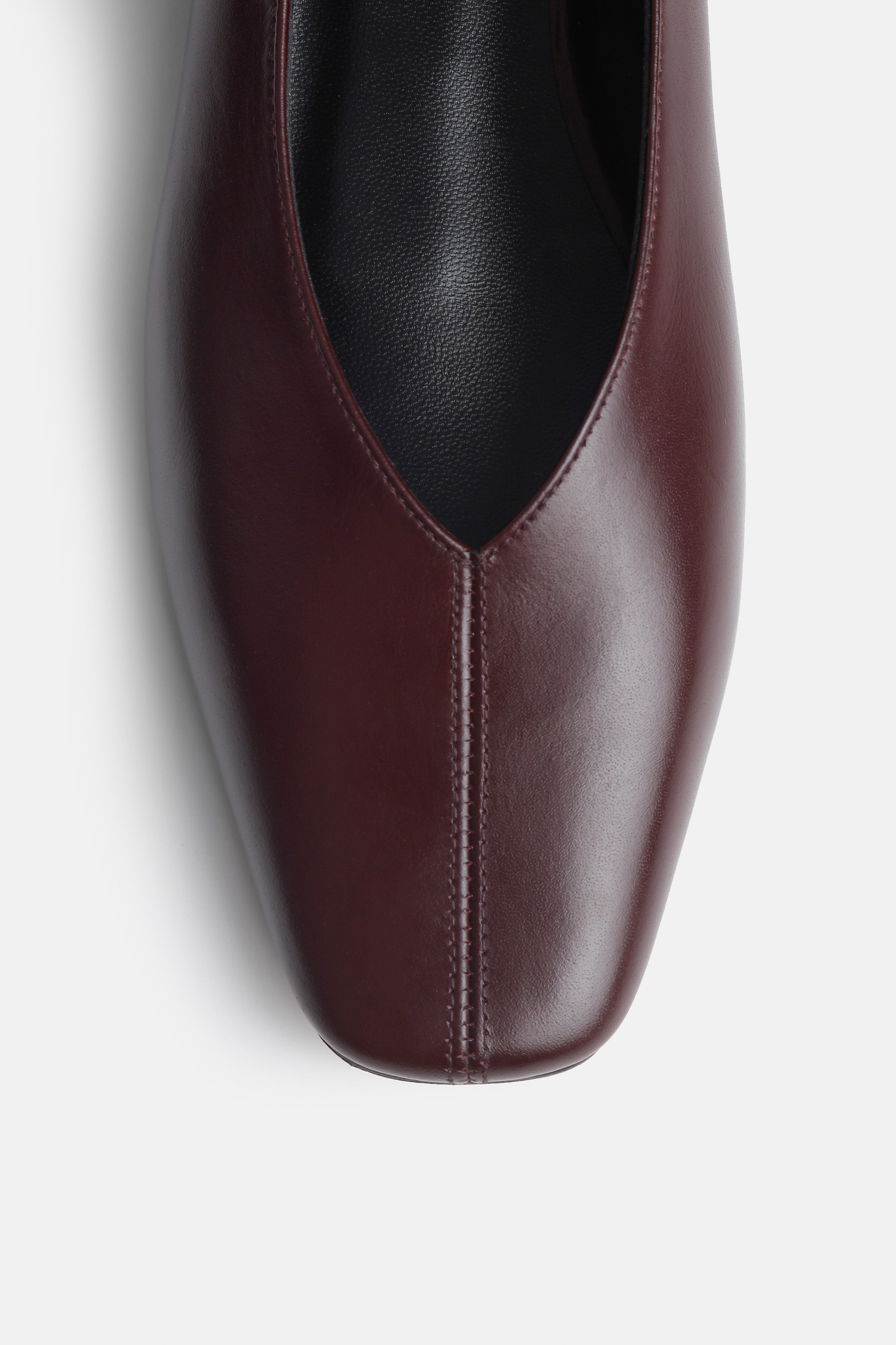 Zoe Burgundy Ballerina