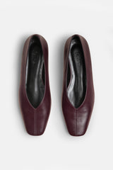Zoe Burgundy Ballerina