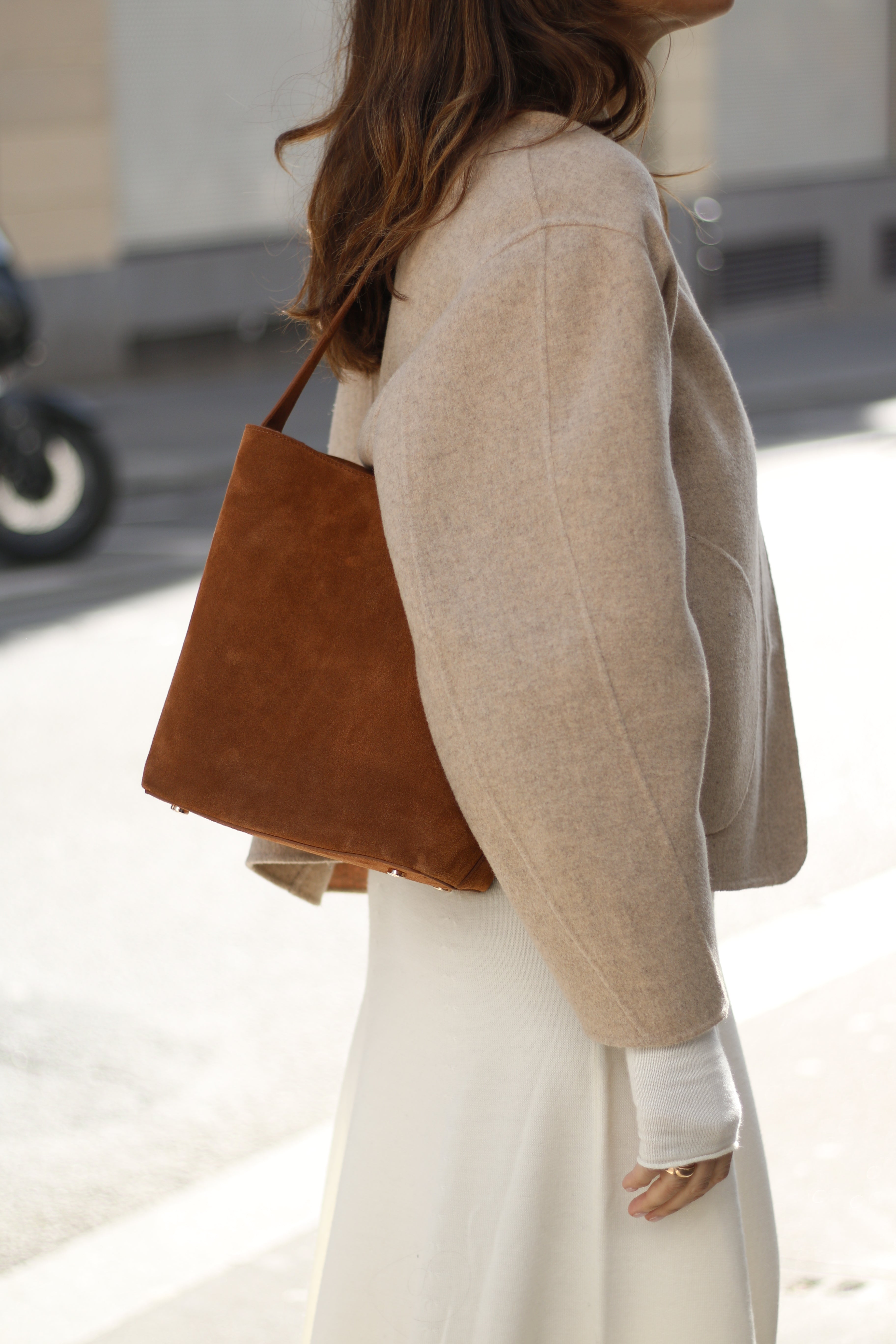 Petite Noa Cognac Suede