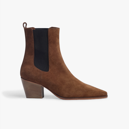Margot Taba Suede Leather Ankle Boots