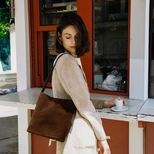 Petite Noa Chocolate Suede